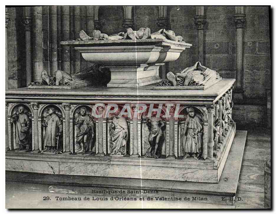 Tombeau de Louis d'Orléans et de Valentine de Milan — Basilique de Saint-Denis — E. L. D. n°29