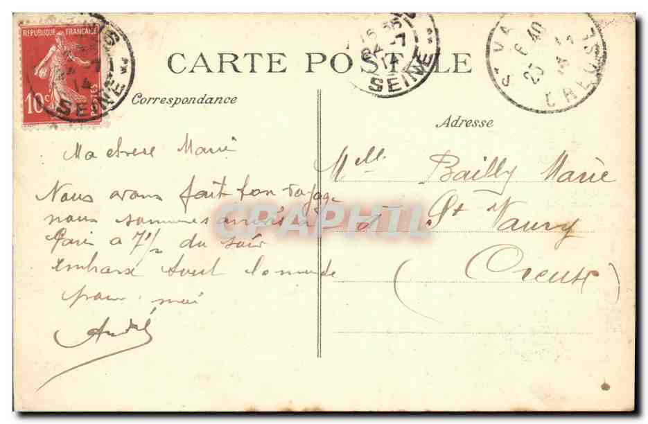 CPA L Abbaye De Saint Denis Le Tresor — Verso