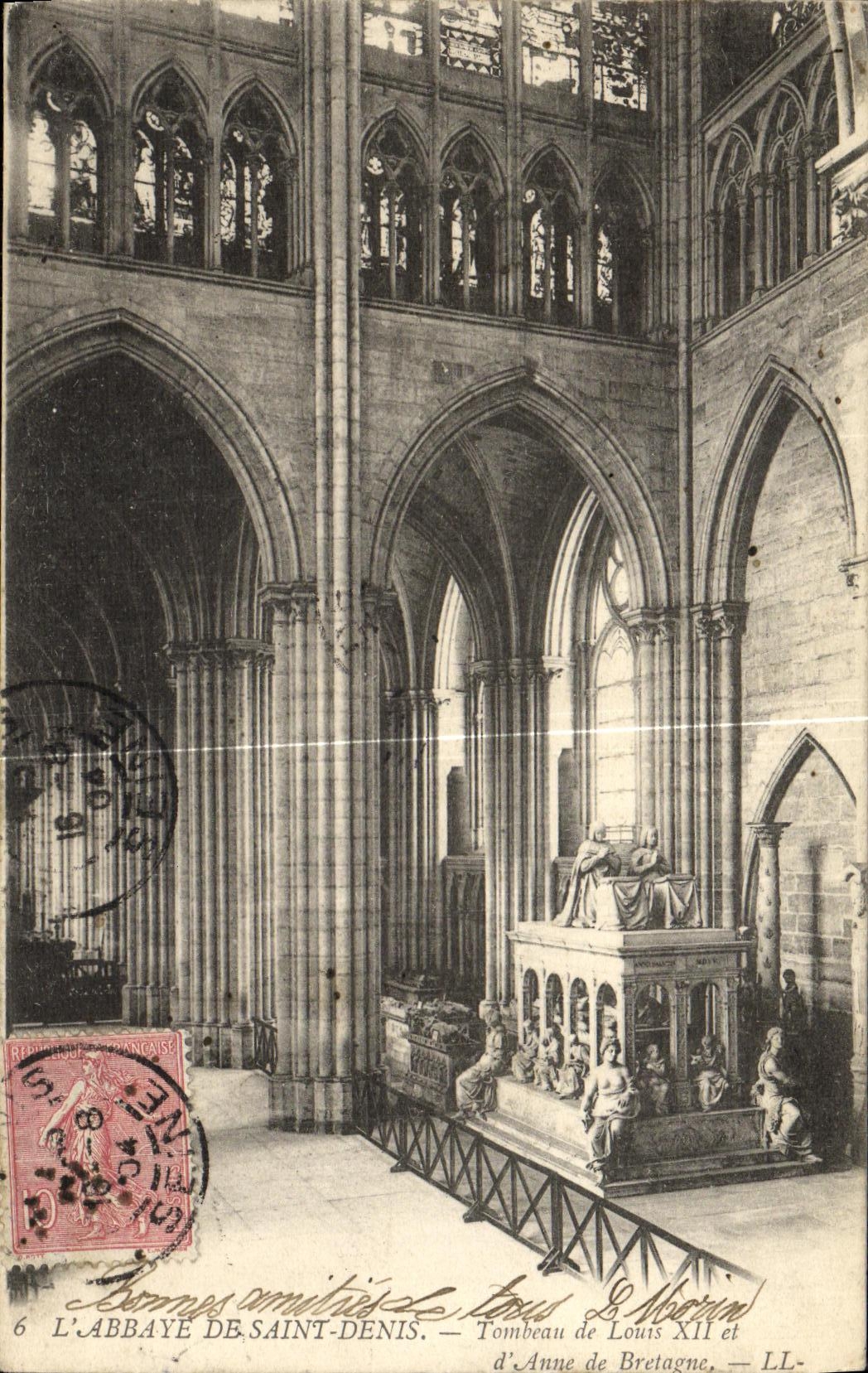 L'ABBAYE DE SAINT-DENIS — Tombeau de Louis XII et d'Anne de Bretagne — LL-