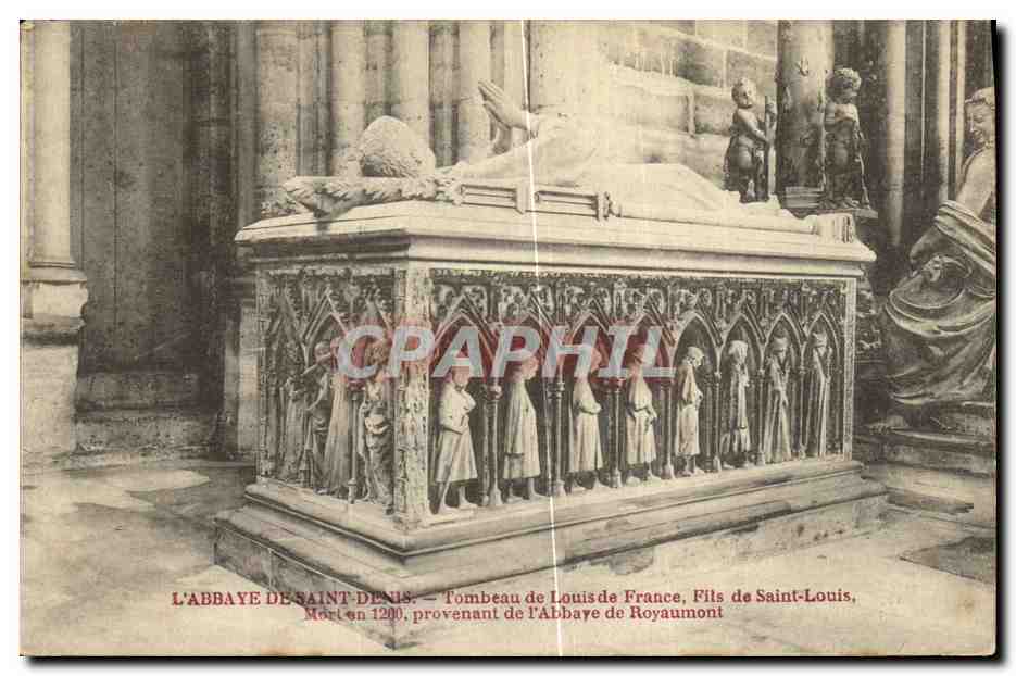 L'ABBAYE DE SAINT-DENIS — Tombeau de Louis de France, Fils de Saint-Louis, Mort en 1200, provenant de l'Abbaye de Royaumont