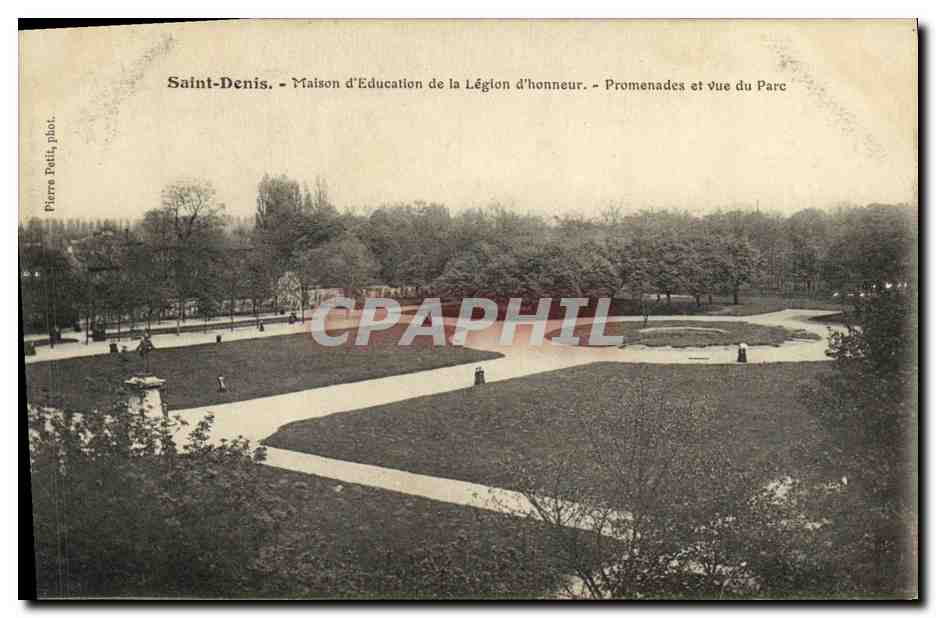 Saint-Denis - Maison d'Éducation de la Légion d'honneur - Promenades et vue du Parc
