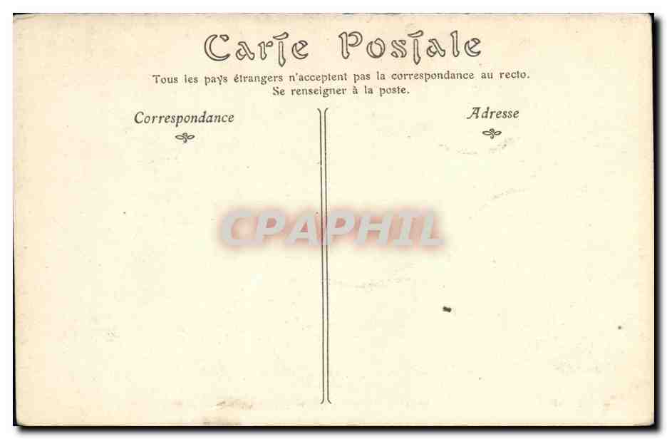 CPA Paris Musee de Cluny Le Jardin — Verso