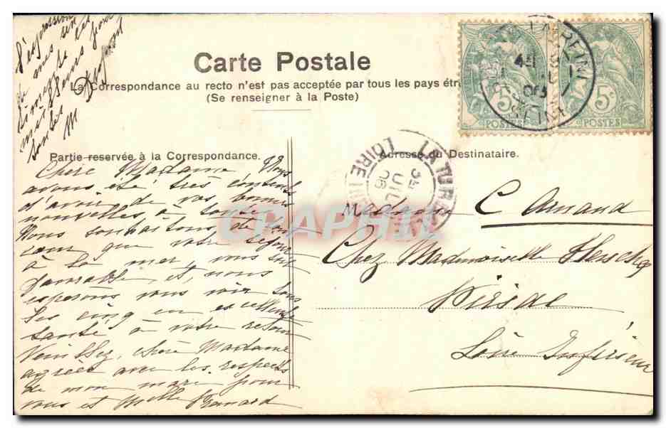 CPA Paris Bois de Boulogne La Porte Dauphine — Rückseite