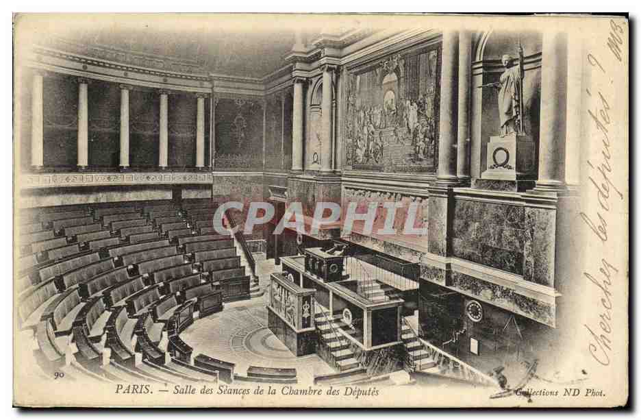 CPA Paris Salle des Seances de la Chambre des Deputes