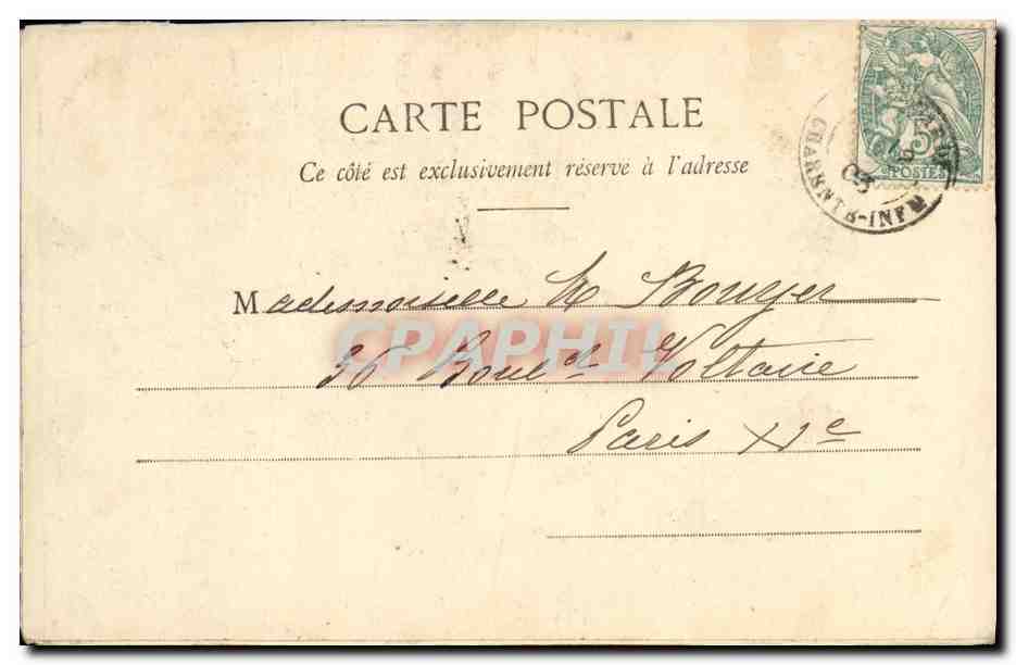 CPA Paris Salle des Seances de la Chambre des Deputes — Rückseite