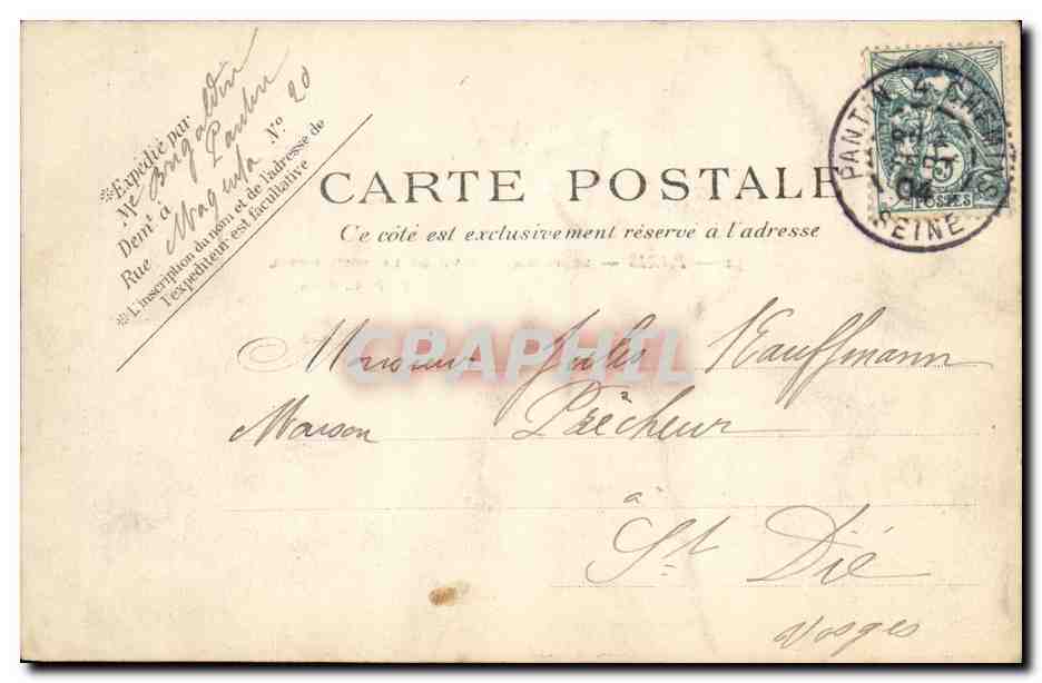 Paris — Le Trocadéro vu de la Tour Eiffel — P. P. C. Paris n°52 — Reverso