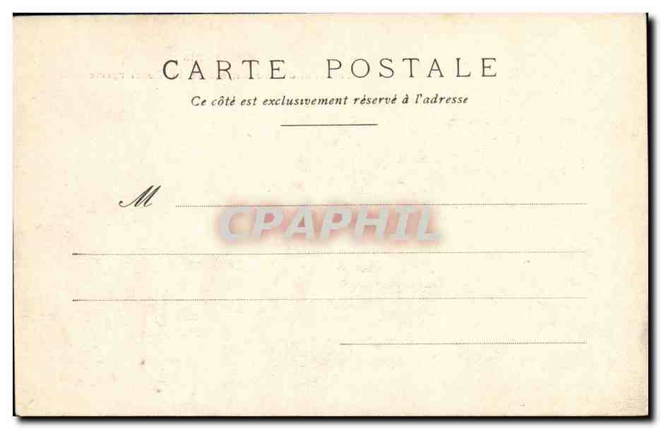 CPA Paris Tribunal du Commerce et la Conciergerie — Rückseite