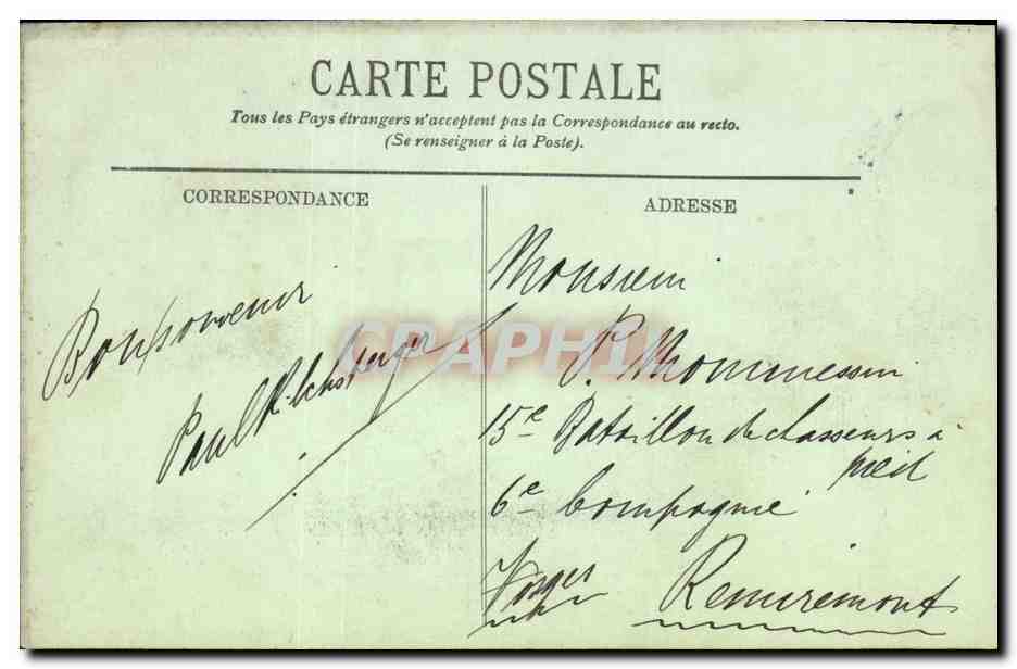 CPA Paris L Hotel des Invalides Tombeau de Napoleon 1er — Rückseite