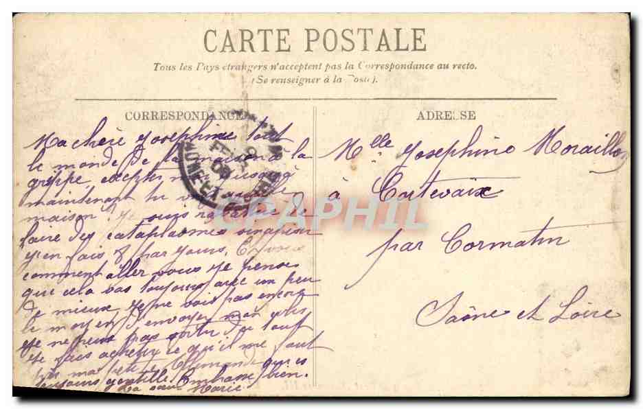 CPA Paris La Grand Palais et le Pont Alexandre lll — Verso