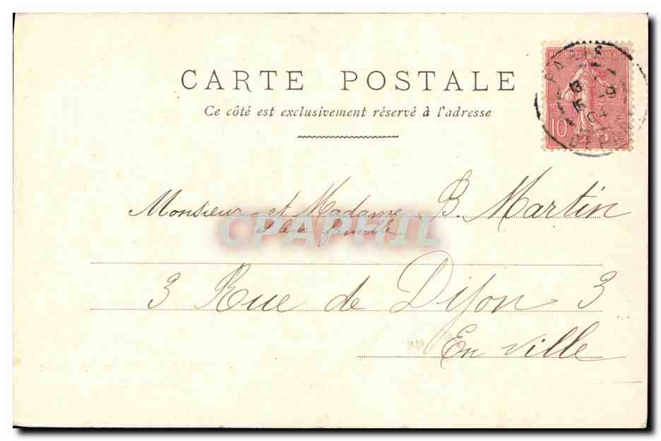 CPA Paris Palais de la Legion d Honneur — Rückseite