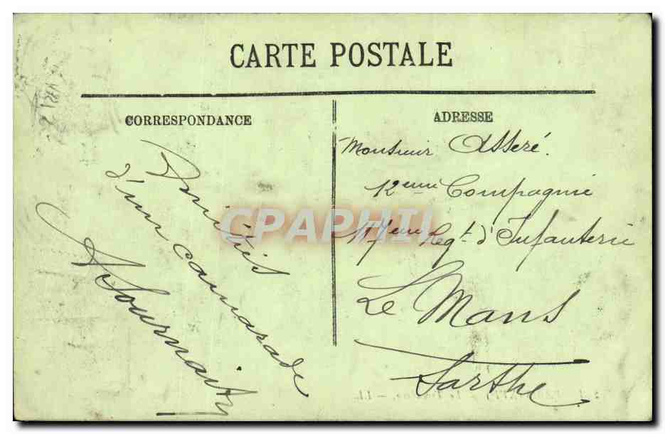 CPA Paris Le Trocadero Automobile — Rückseite