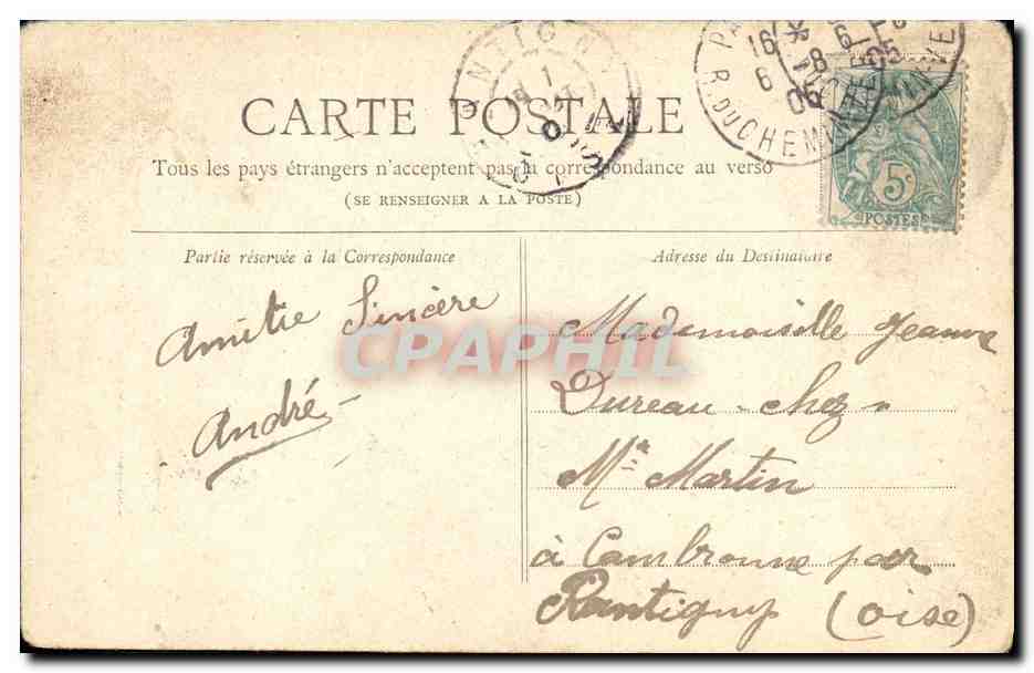 Paris — Le Lion de Belfort — Collection Petit Journal — Rückseite