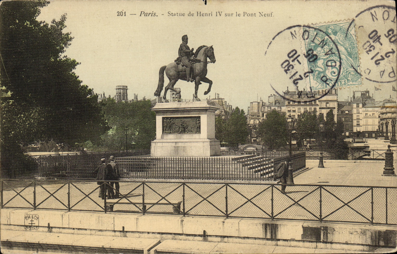 CPA Paris Statue de Henri lV sur le Pont Neuf