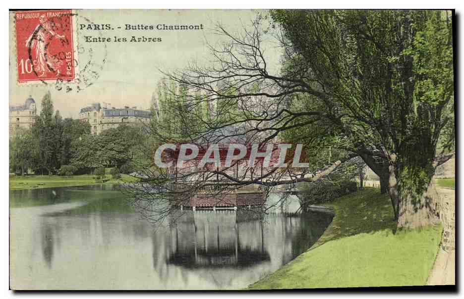 Paris - Buttes Chaumont - Entre les Arbres — éditeur P.G.S.T.E.S.