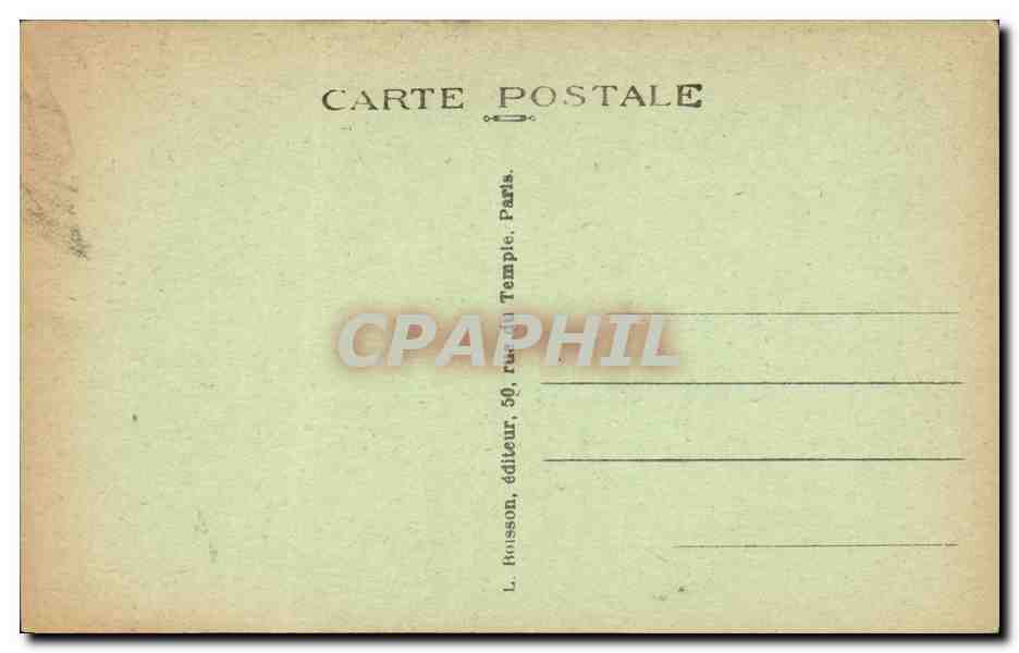 CPA Paris Vieux Montmartre Rue Saint Vincent Maison de Henri IV — Rückseite
