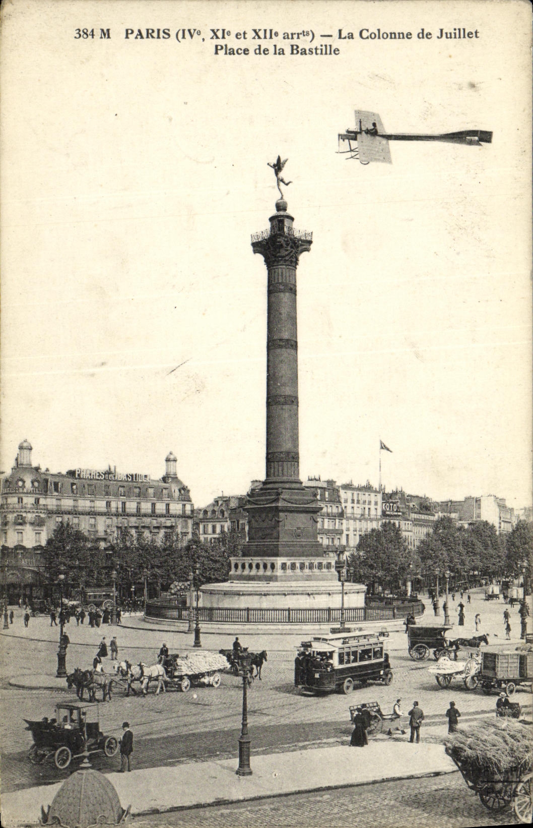 Paris (IVe et XIIe arrt.) — La Colonne de Juillet, Place de la Bastille