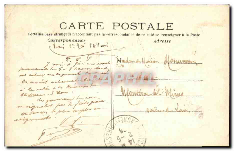 CPA Paris Passy Le Pont du Metropolitain Metro — Rückseite