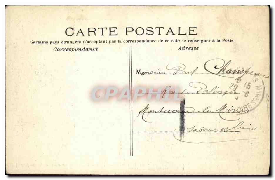 CPA Paris Bois de Boulogne un coin du Grand Lac — Verso