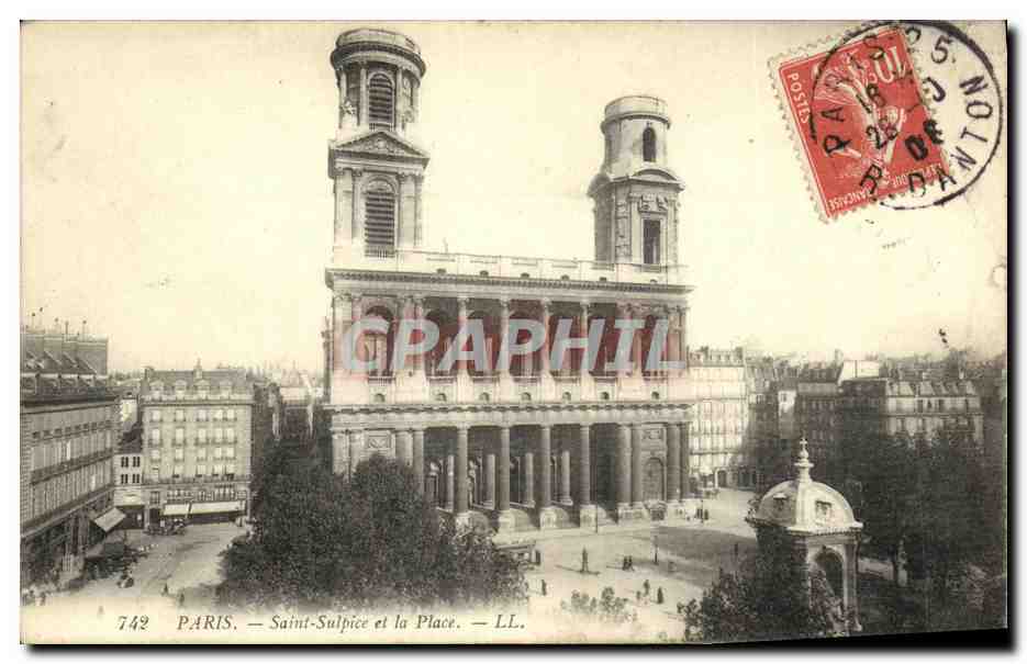 CPA Paris Saint Sulpice et la Place