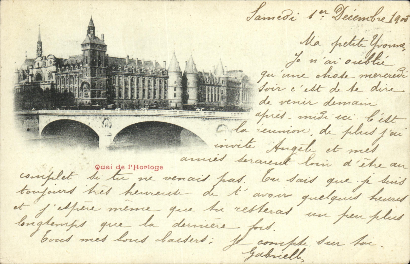 CPA Paris Quai de l Horloge