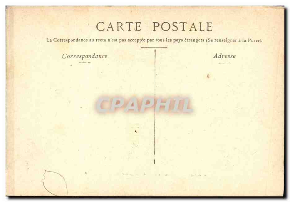 CPA Paris Eglise Ste Elisabeth du Temple — Rückseite