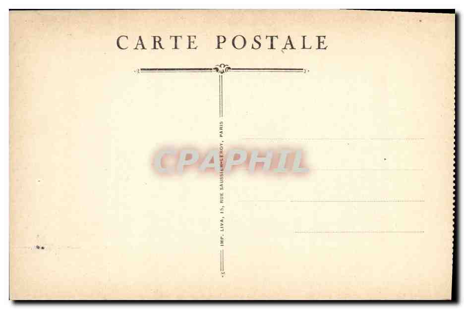 CPA Paris Ministere Jes Affaires Etrangeres — Verso