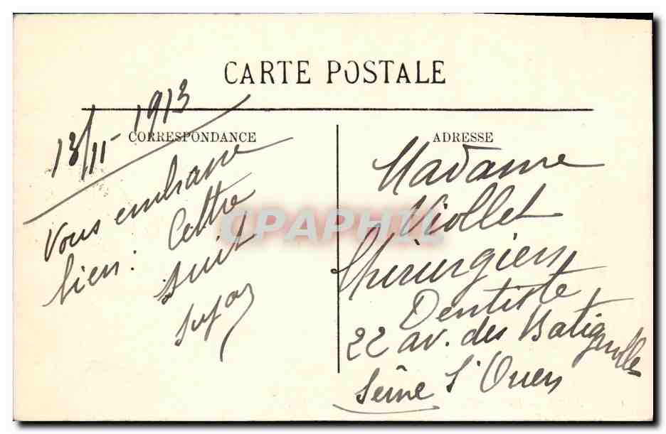 CPA Paris La Gare d Orleans et le Quai d Orsay — Rückseite