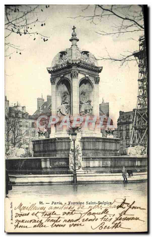 CPA Paris Fontaine Saint Sulpice