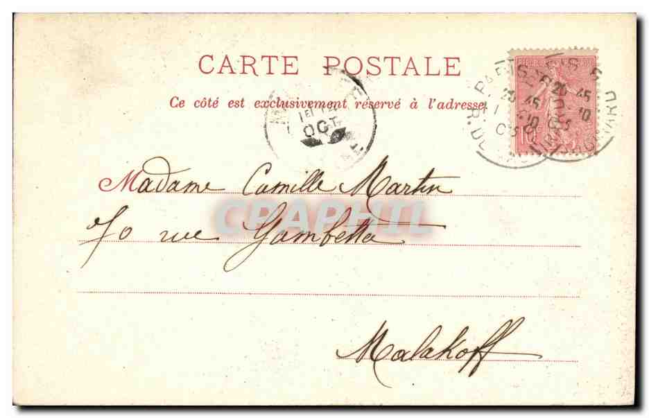 CPA Paris Fontaine Saint Sulpice — Rückseite