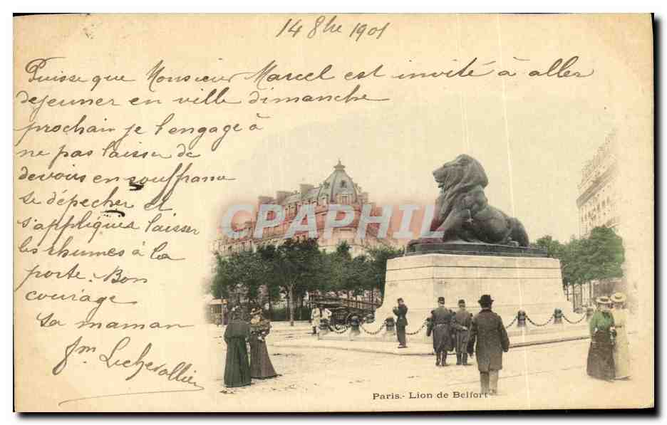 CPA Paris Lion de Belfort