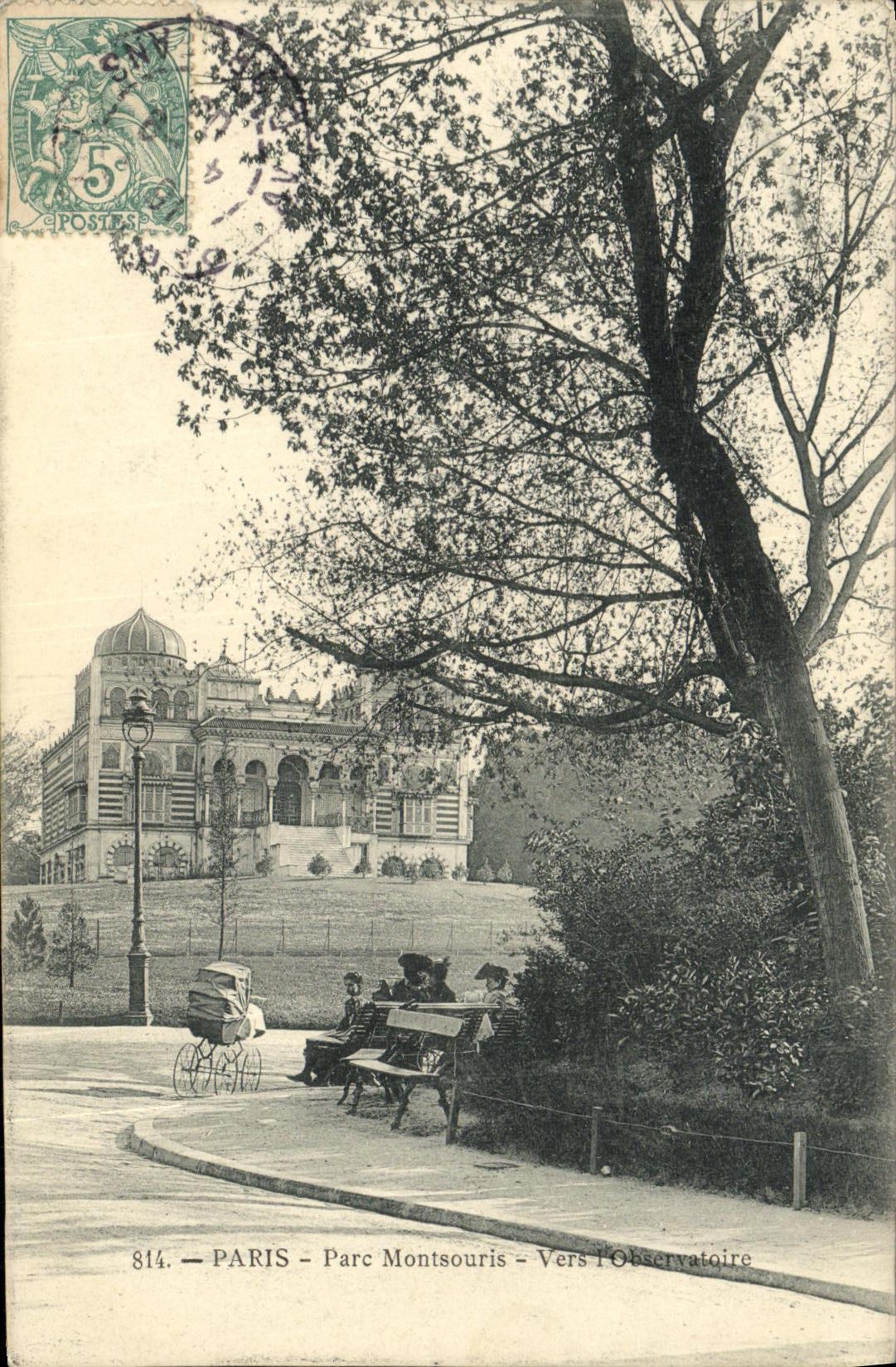 CPA Paris Parc Montsouris Vers l observatoire 