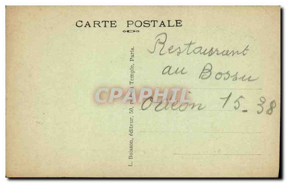 CPA Paris Quai de Bourbon Maisons historiques — Verso