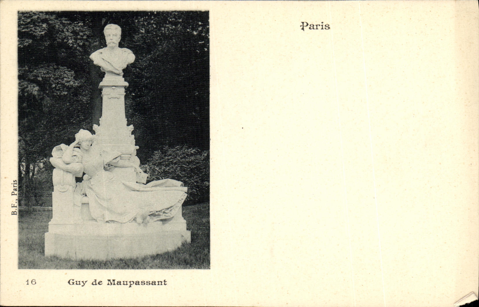 CPA Paris Guy de Maupassant