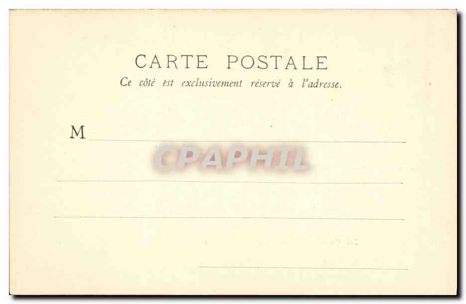 CPA Paris La Conciergerie Palais de justice — Rückseite