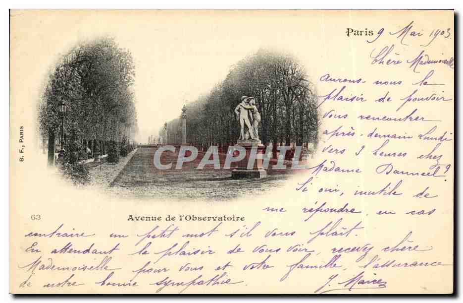 CPA Paris Avenue de l Observatoire