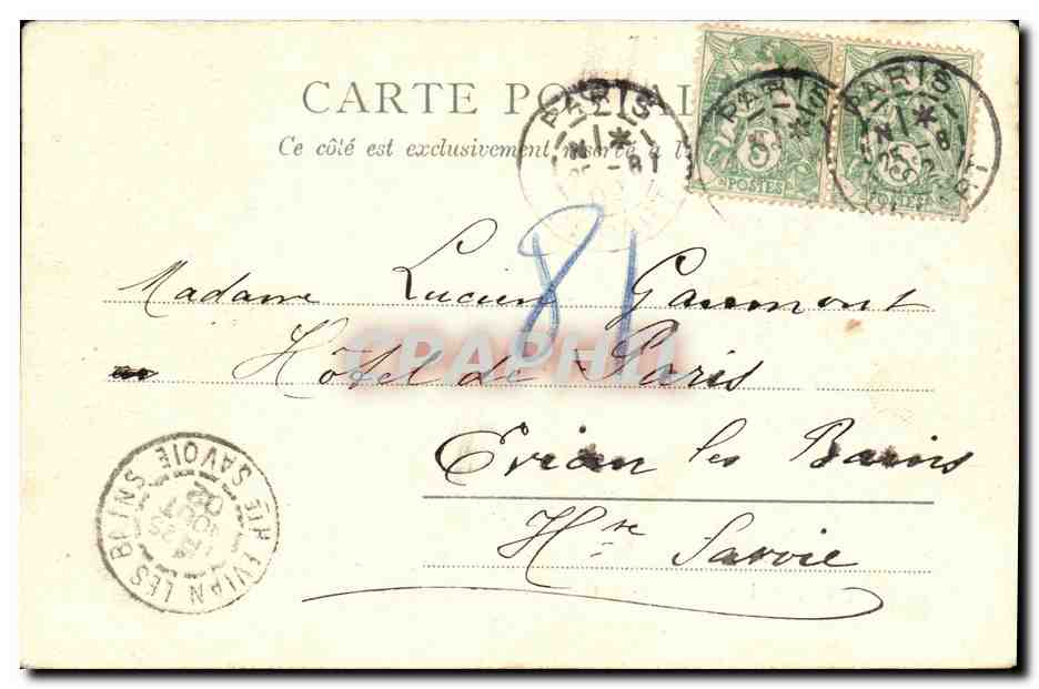 CPA Paris Mairie du l Arrondissement et St Germain l Auxerrois — Rückseite