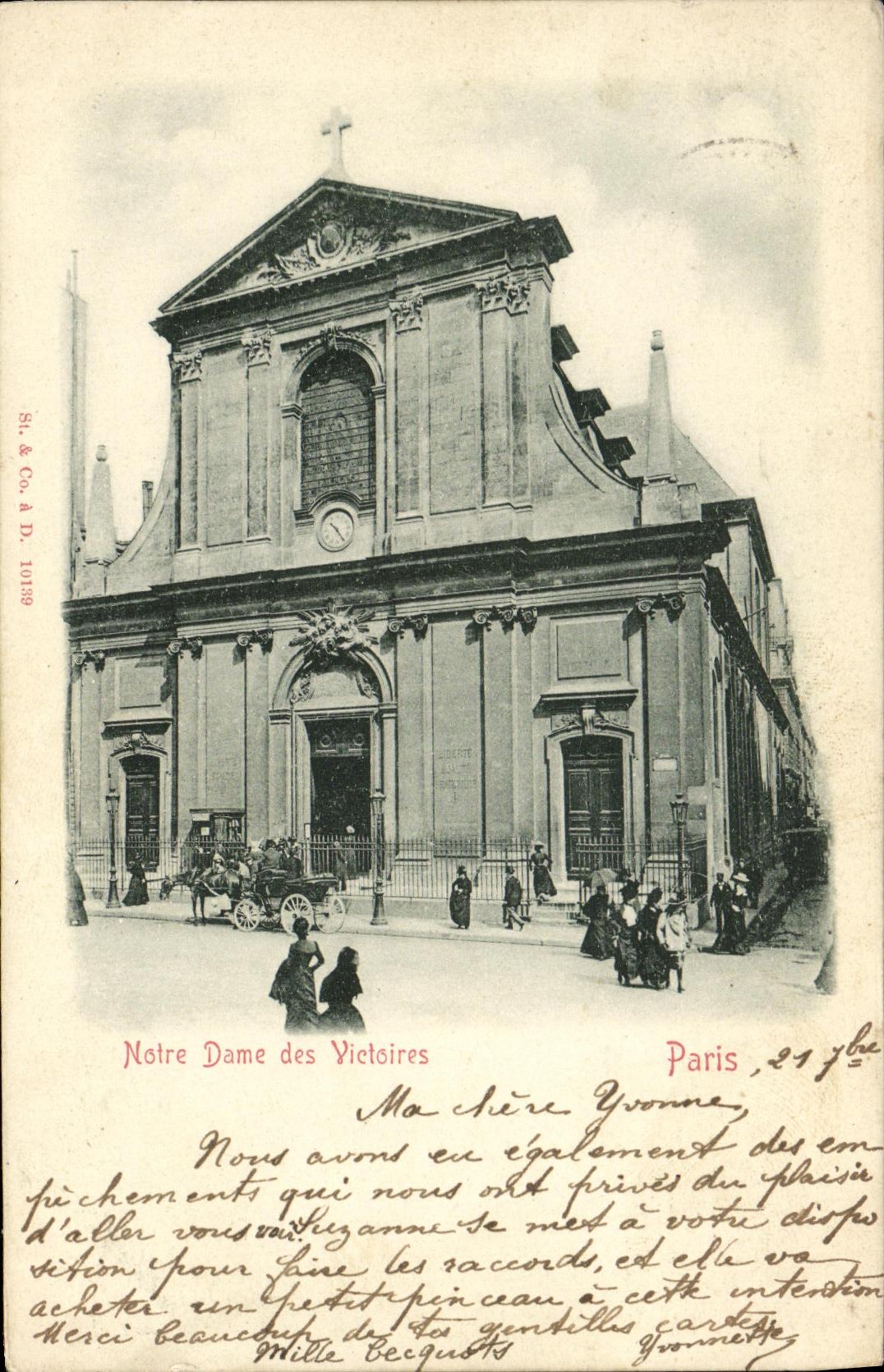 CPA Notre Dame des Victoires Paris 