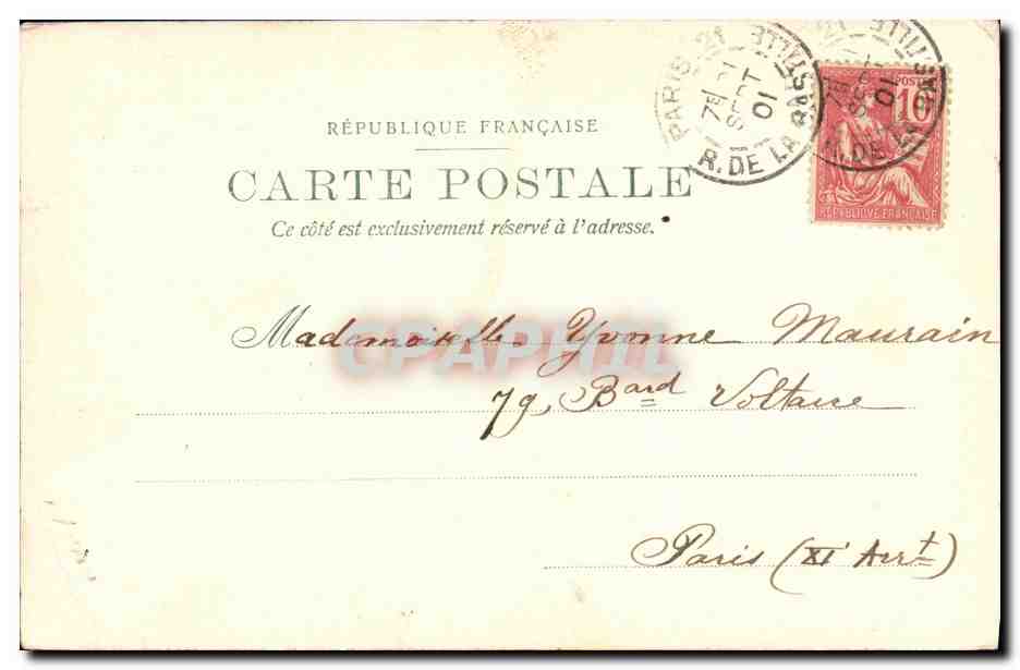 CPA Notre Dame des Victoires Paris  — Rückseite
