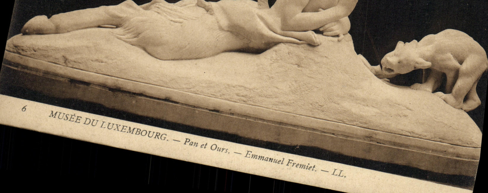 CPA Musee de Luxembourg Pan et Ours Emmanuel Fremiet Paris 