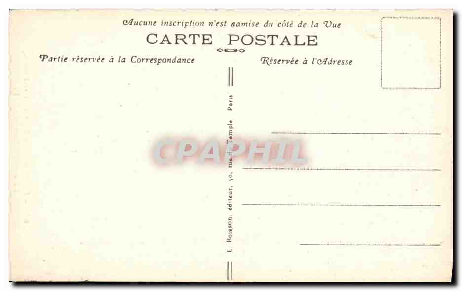 CPA Paris Square Saint Pierre La Grotte d Amour — Rückseite