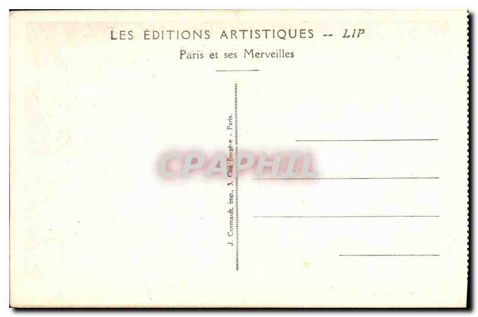 Exposition Internationale des Arts Décoratifs - Paris 1925 — Les illuminations. Les Jardins floraux de la Ville de Paris et les Colonnes lumineuses (Chassaing, sculpt., Georges Chevalier, déc.) — Rückseite