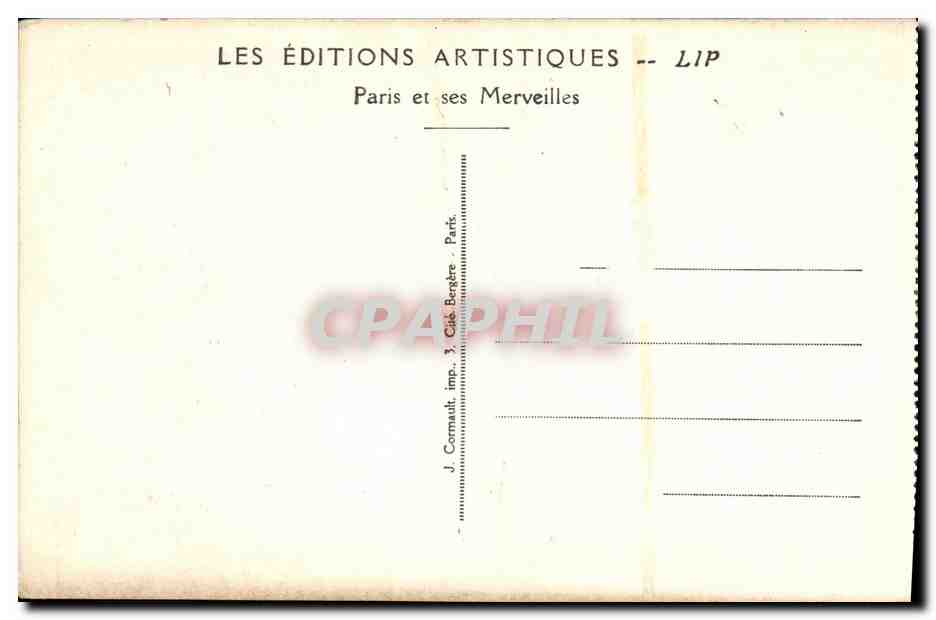 Die Beleuchtungen — Fontäne René Lalique und die Eiffelturm — Artistische Editions LIP — Rückseite