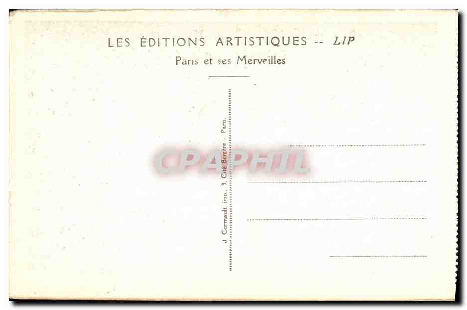CPA Exposition Internationale des Arts Decoratifs Paris Les illuminations La Pavillon National Italien — Rückseite