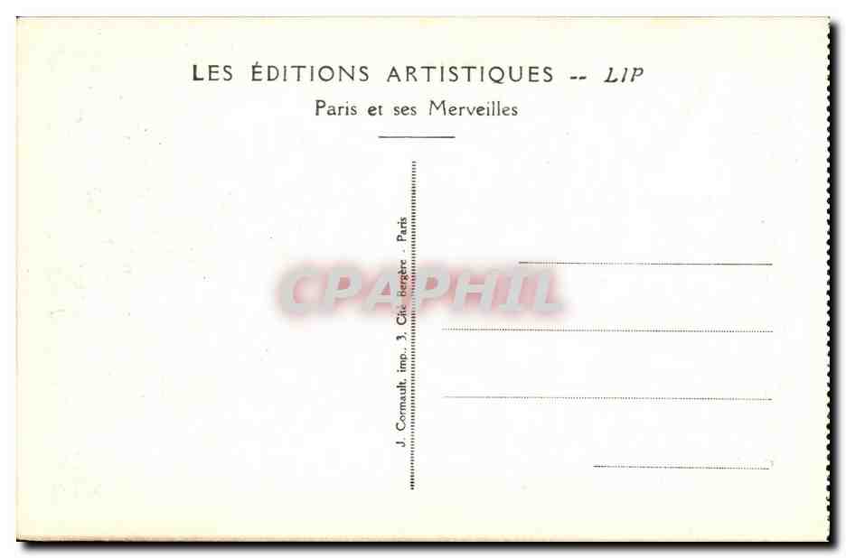 Internationale Ausstellung der dekorativen Künste - Paris 1925 — Ansicht des Pavillons der angewandten Künste und des Pavillons von Roubaix-Tourcoing — Éditions Artistiques LIP — Rückseite
