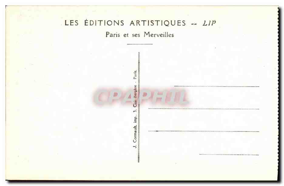 CPA Exposition Internationale des Arts Decoratifs Paris Entree du Pavillon du Mobilier — Rückseite