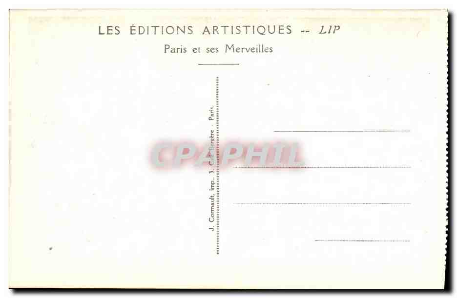 CPA Exposition Internationale des Arts Decoratifs Paris Le Jardin Moser — Rückseite