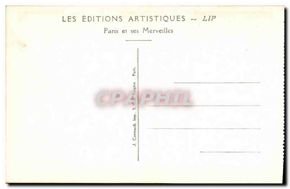 CPA Exposition Internationale des Arts Decoratifs Paris Le Jardin Moser — Rückseite