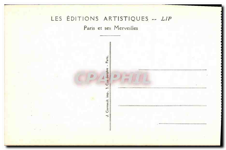 CPA Exposition Internationale des Arts Decoratifs Paris Les Colonne Lumineuses et les Jardins Floraux de la Ville de  — Rückseite