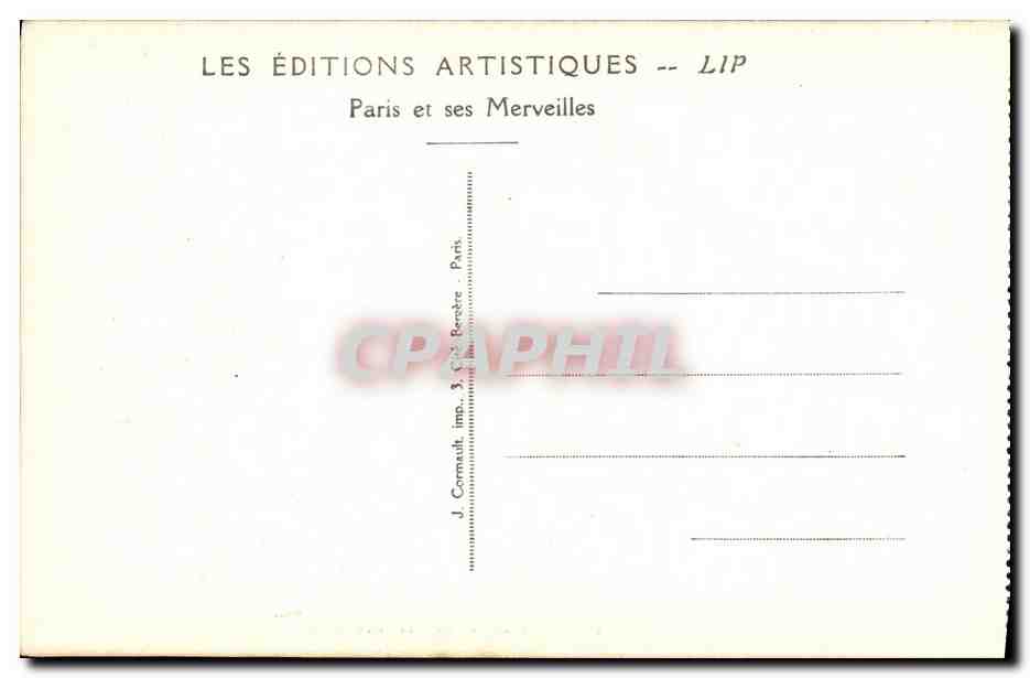 CPA Exposition Internationale des Arts Decoratifs Paris Le Jardin des Nympheas — Rückseite