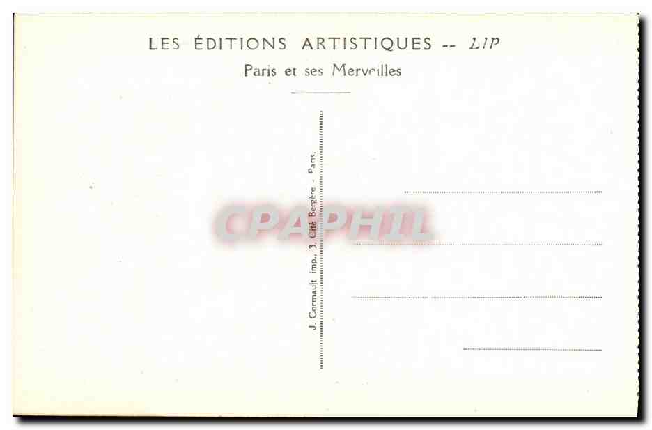 Exposition Internationale des Arts Décoratifs - Paris 1925 — La Porte d'Orsay (L. H. Boileau, architecte) — Éditions Artistiques LIP — Rückseite
